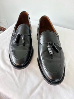 Allen Edmonds Grayson Black Leather Tassel Loafers Mens 12.5D USA